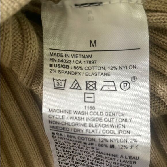 Banana Republic Factory Tan Knit Wide Ribbed Halter Top - Picture 4 of 4